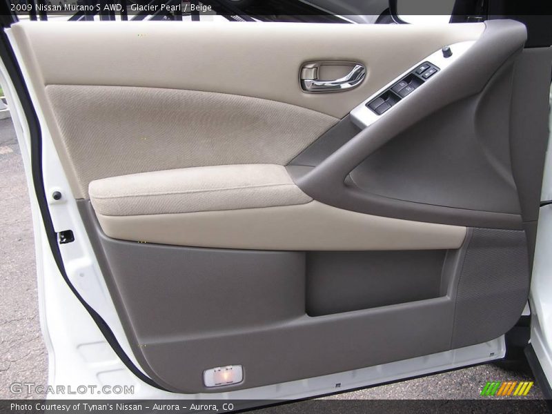 Glacier Pearl / Beige 2009 Nissan Murano S AWD