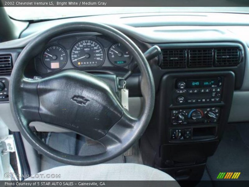 Bright White / Medium Gray 2002 Chevrolet Venture LS
