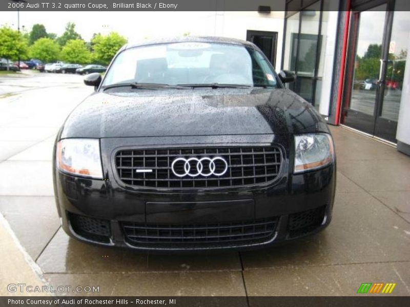 Brilliant Black / Ebony 2006 Audi TT 3.2 quattro Coupe