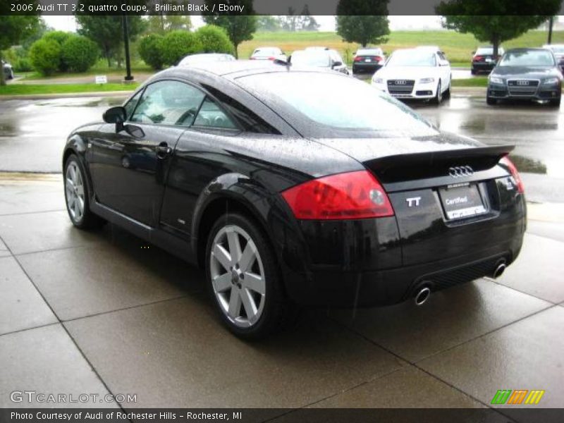 Brilliant Black / Ebony 2006 Audi TT 3.2 quattro Coupe
