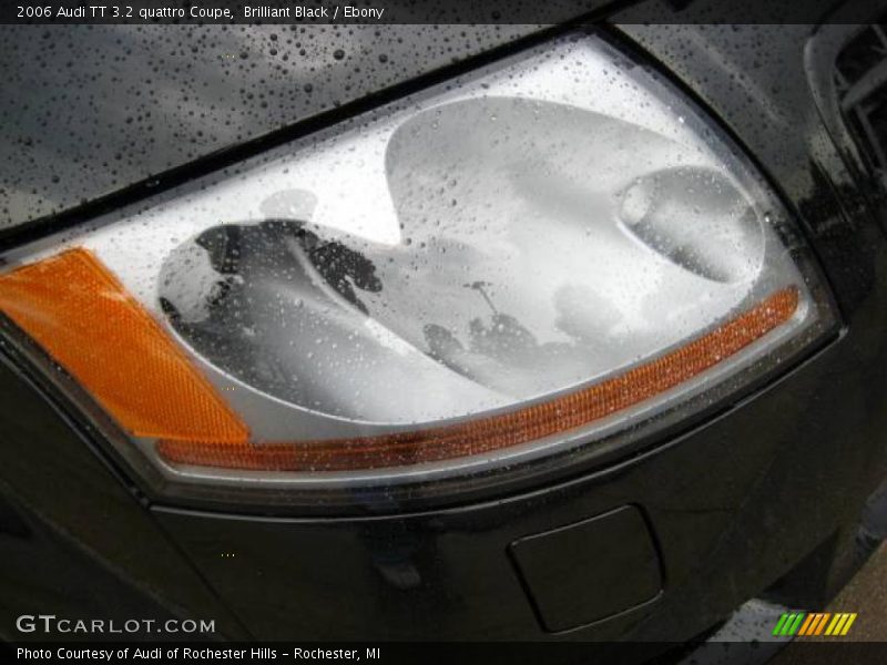Brilliant Black / Ebony 2006 Audi TT 3.2 quattro Coupe