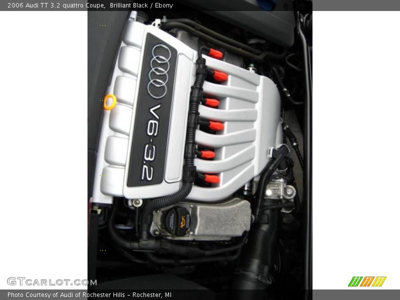 Brilliant Black / Ebony 2006 Audi TT 3.2 quattro Coupe