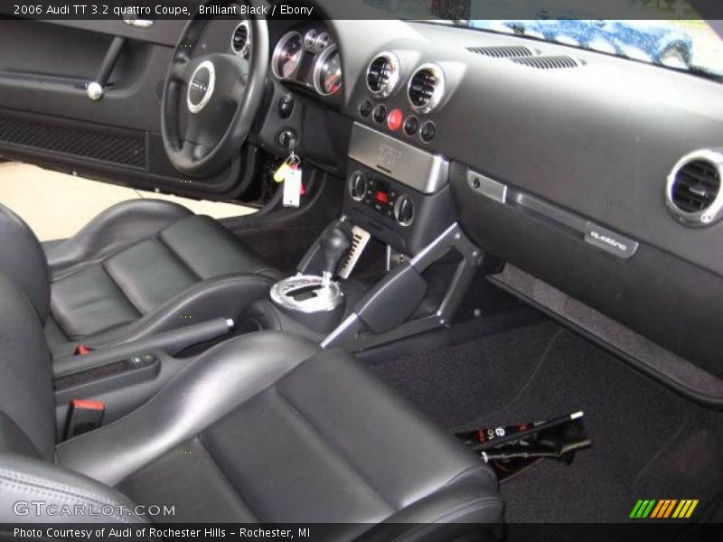 Brilliant Black / Ebony 2006 Audi TT 3.2 quattro Coupe