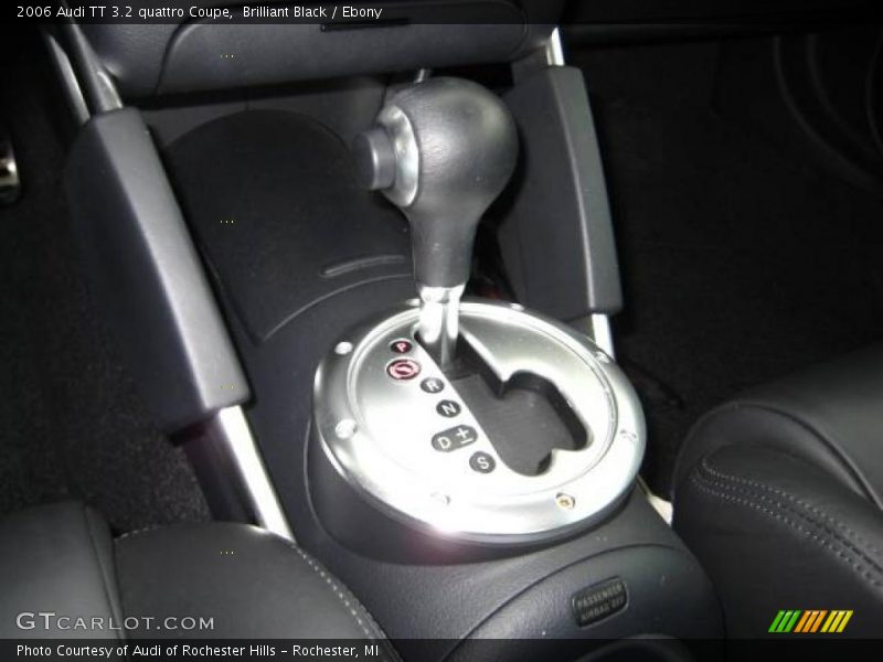 Brilliant Black / Ebony 2006 Audi TT 3.2 quattro Coupe