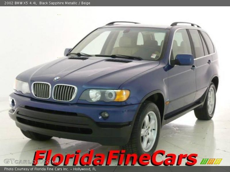 Black Sapphire Metallic / Beige 2002 BMW X5 4.4i