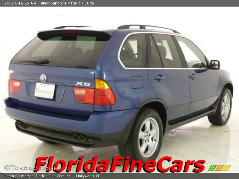 Black Sapphire Metallic / Beige 2002 BMW X5 4.4i