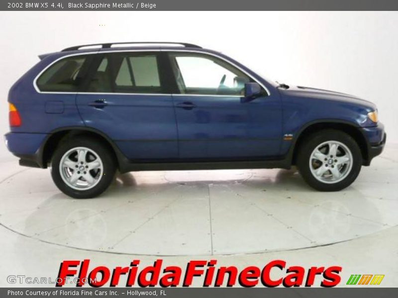 Black Sapphire Metallic / Beige 2002 BMW X5 4.4i