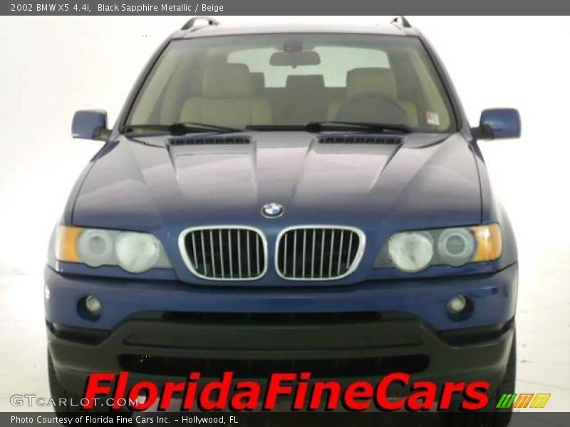 Black Sapphire Metallic / Beige 2002 BMW X5 4.4i