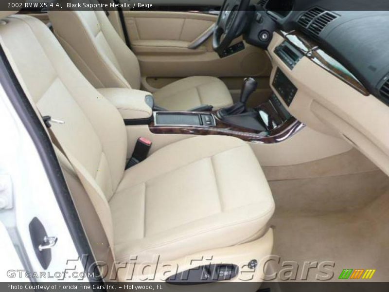 Black Sapphire Metallic / Beige 2002 BMW X5 4.4i