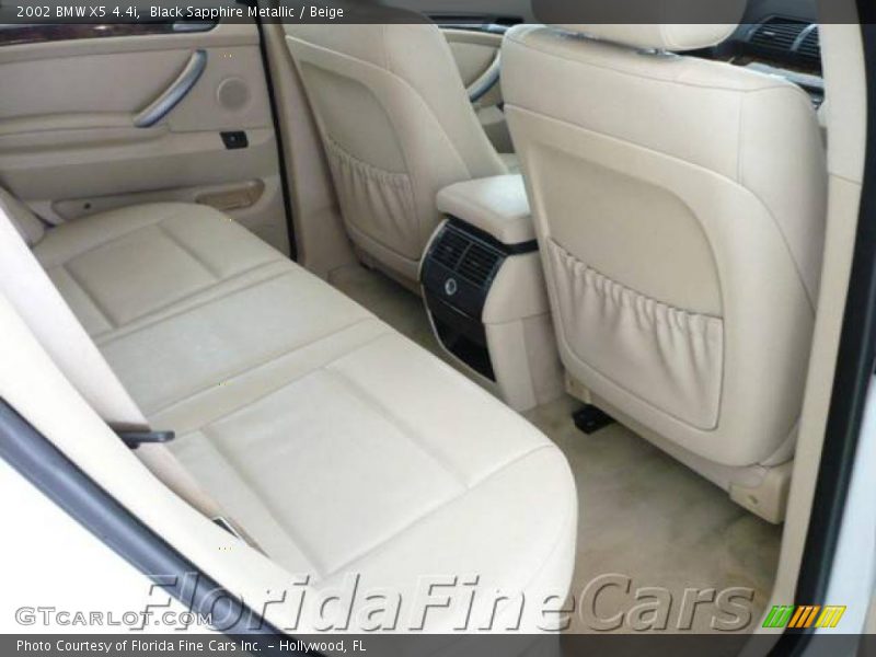 Black Sapphire Metallic / Beige 2002 BMW X5 4.4i