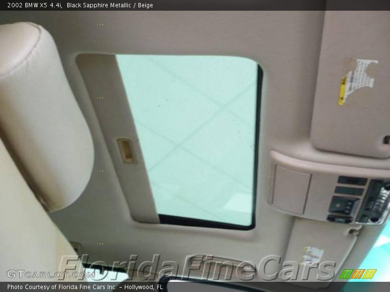 Black Sapphire Metallic / Beige 2002 BMW X5 4.4i