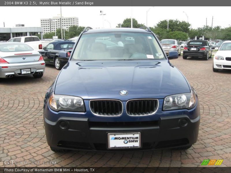 Mystic Blue Metallic / Sand Beige 2004 BMW X3 2.5i