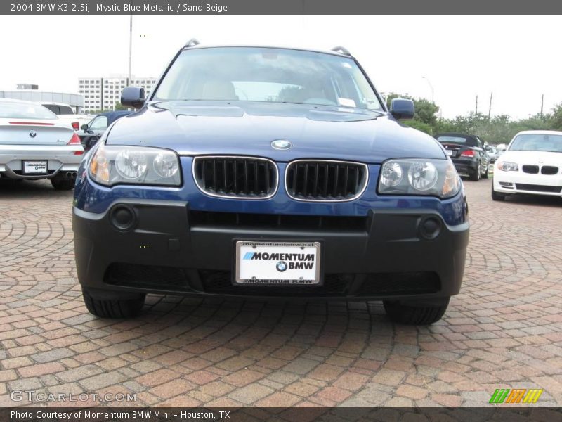 Mystic Blue Metallic / Sand Beige 2004 BMW X3 2.5i
