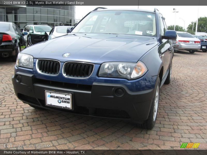 Mystic Blue Metallic / Sand Beige 2004 BMW X3 2.5i