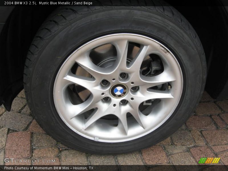 Mystic Blue Metallic / Sand Beige 2004 BMW X3 2.5i