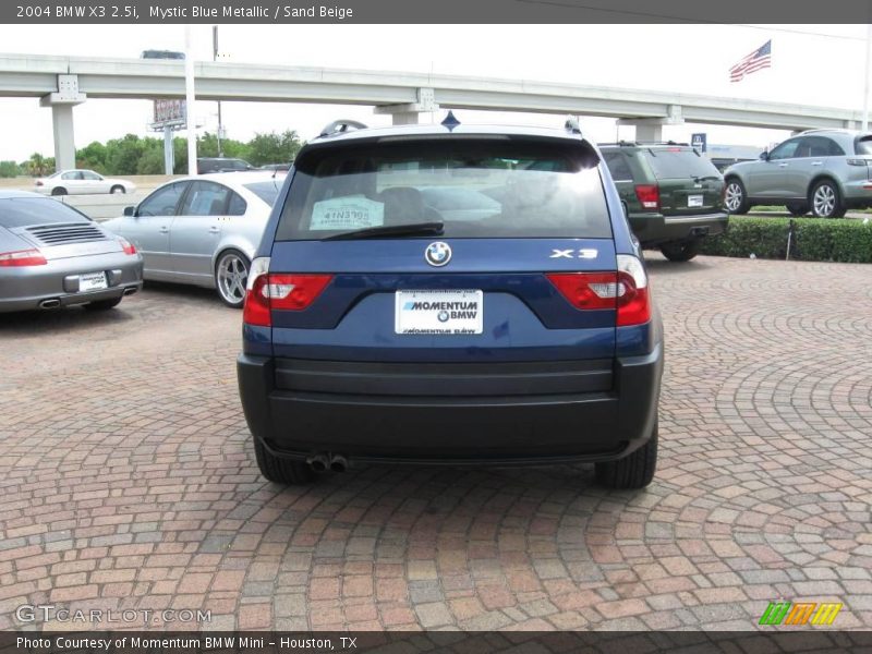 Mystic Blue Metallic / Sand Beige 2004 BMW X3 2.5i