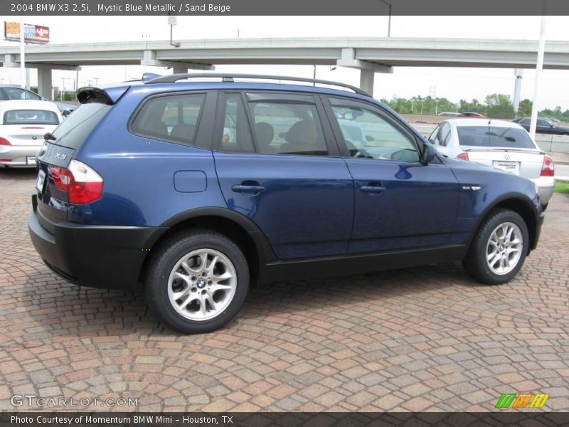 Mystic Blue Metallic / Sand Beige 2004 BMW X3 2.5i