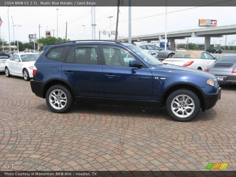 Mystic Blue Metallic / Sand Beige 2004 BMW X3 2.5i