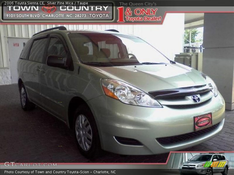 Silver Pine Mica / Taupe 2006 Toyota Sienna CE