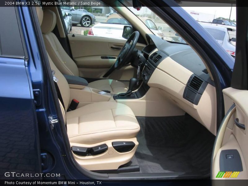 Mystic Blue Metallic / Sand Beige 2004 BMW X3 2.5i