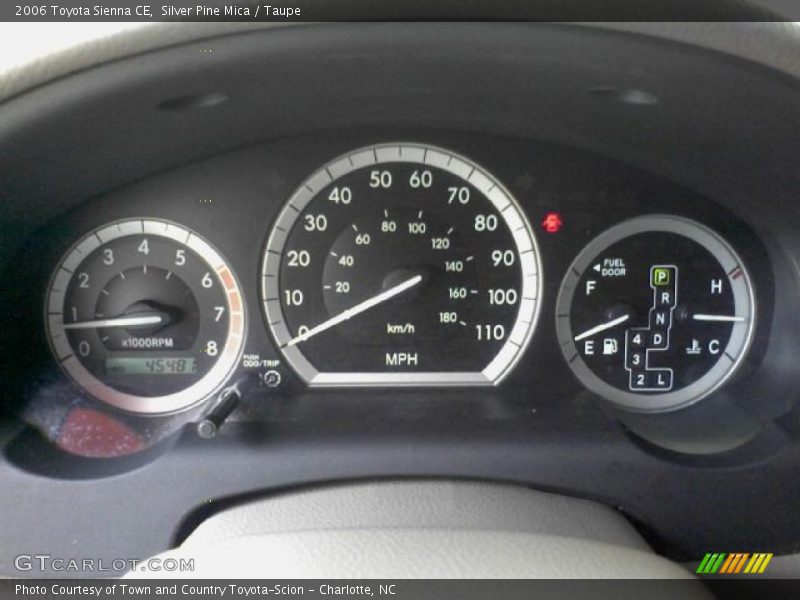Silver Pine Mica / Taupe 2006 Toyota Sienna CE