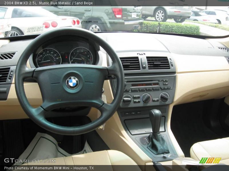 Mystic Blue Metallic / Sand Beige 2004 BMW X3 2.5i