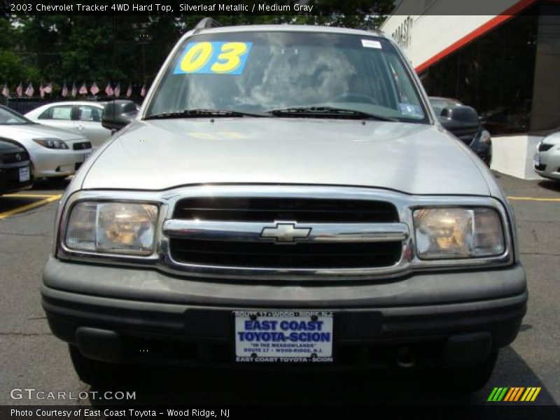 Silverleaf Metallic / Medium Gray 2003 Chevrolet Tracker 4WD Hard Top