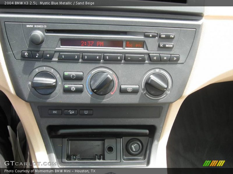 Mystic Blue Metallic / Sand Beige 2004 BMW X3 2.5i