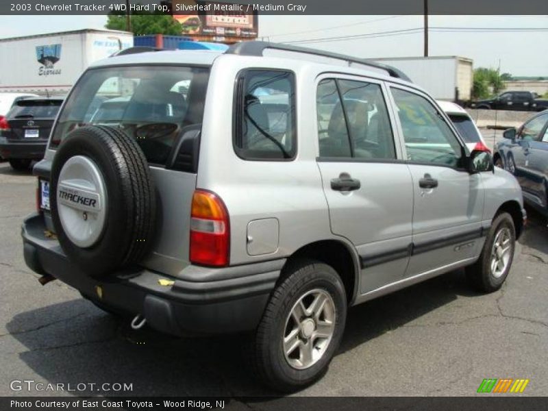 Silverleaf Metallic / Medium Gray 2003 Chevrolet Tracker 4WD Hard Top