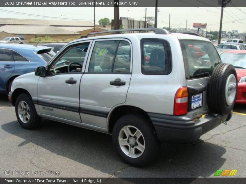 Silverleaf Metallic / Medium Gray 2003 Chevrolet Tracker 4WD Hard Top