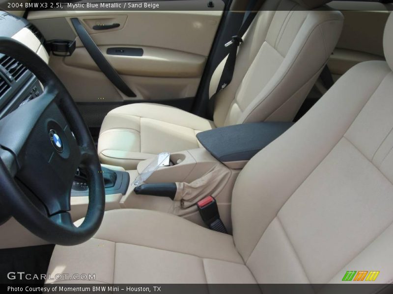 Mystic Blue Metallic / Sand Beige 2004 BMW X3 2.5i