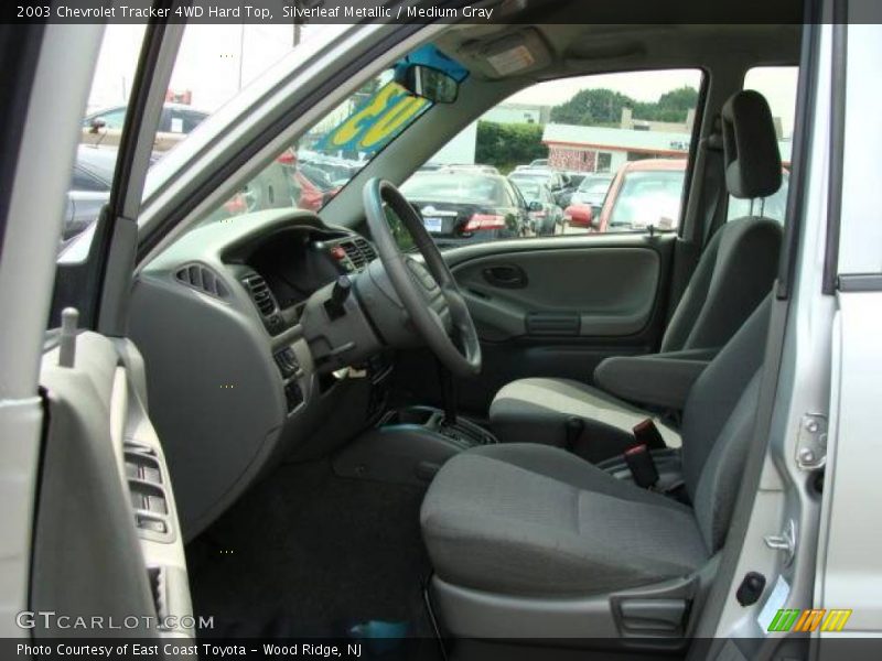 Silverleaf Metallic / Medium Gray 2003 Chevrolet Tracker 4WD Hard Top