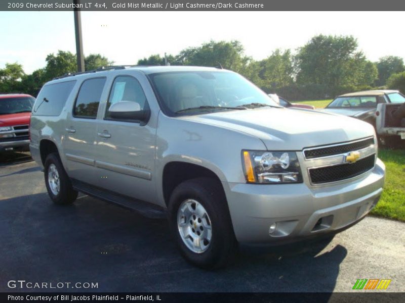 Gold Mist Metallic / Light Cashmere/Dark Cashmere 2009 Chevrolet Suburban LT 4x4