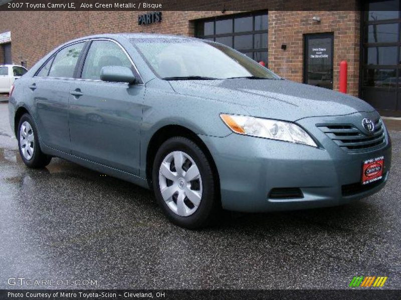 Aloe Green Metallic / Bisque 2007 Toyota Camry LE