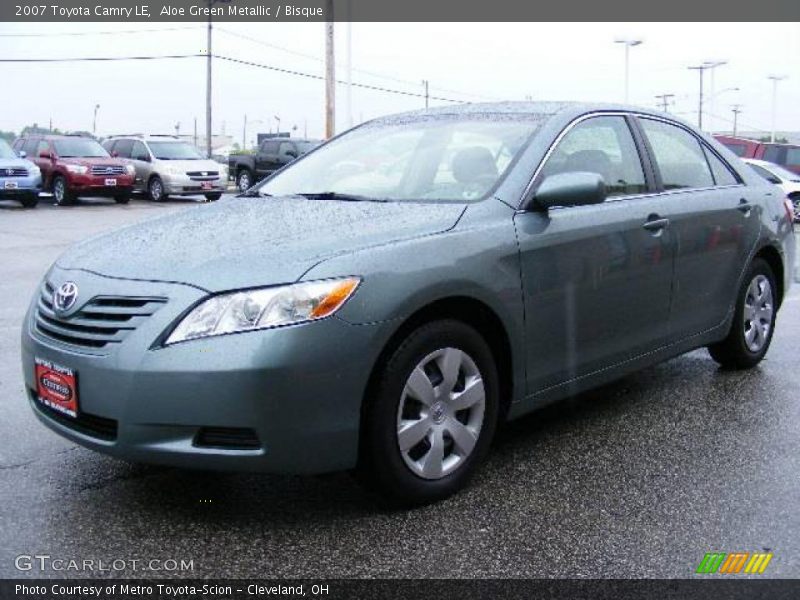 Aloe Green Metallic / Bisque 2007 Toyota Camry LE