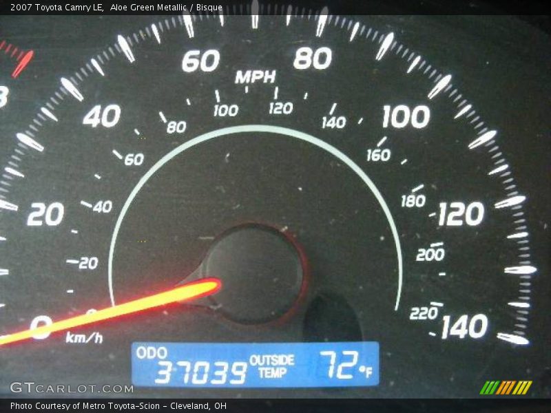 Aloe Green Metallic / Bisque 2007 Toyota Camry LE