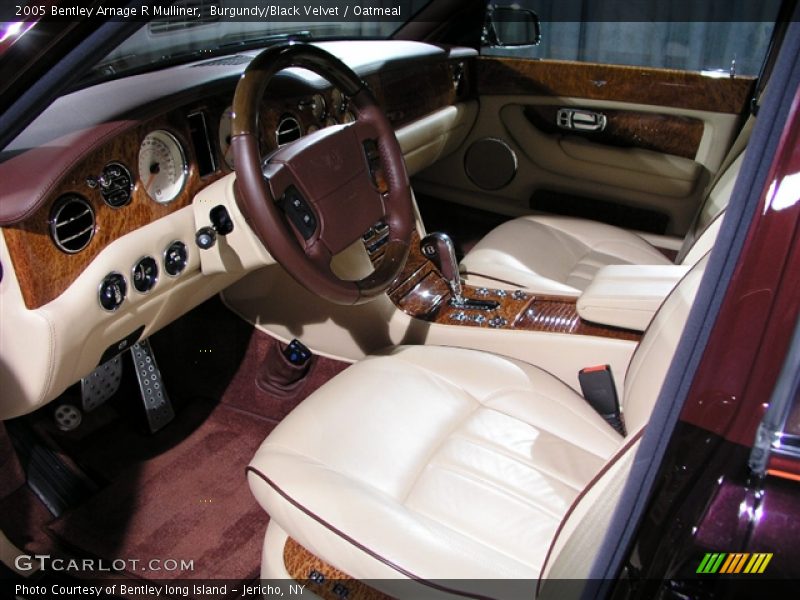 Burgundy/Black Velvet / Oatmeal 2005 Bentley Arnage R Mulliner