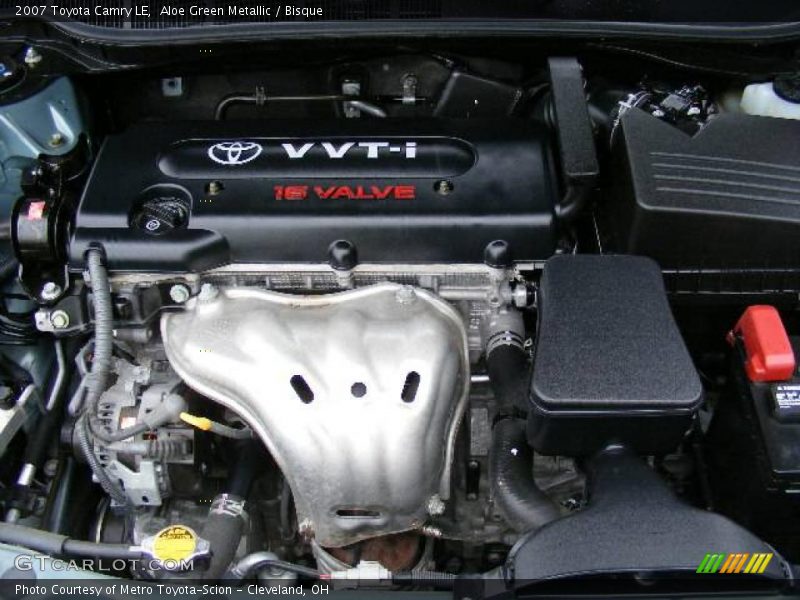 Aloe Green Metallic / Bisque 2007 Toyota Camry LE