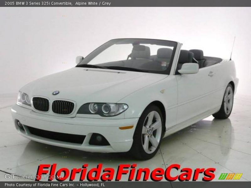 Alpine White / Grey 2005 BMW 3 Series 325i Convertible