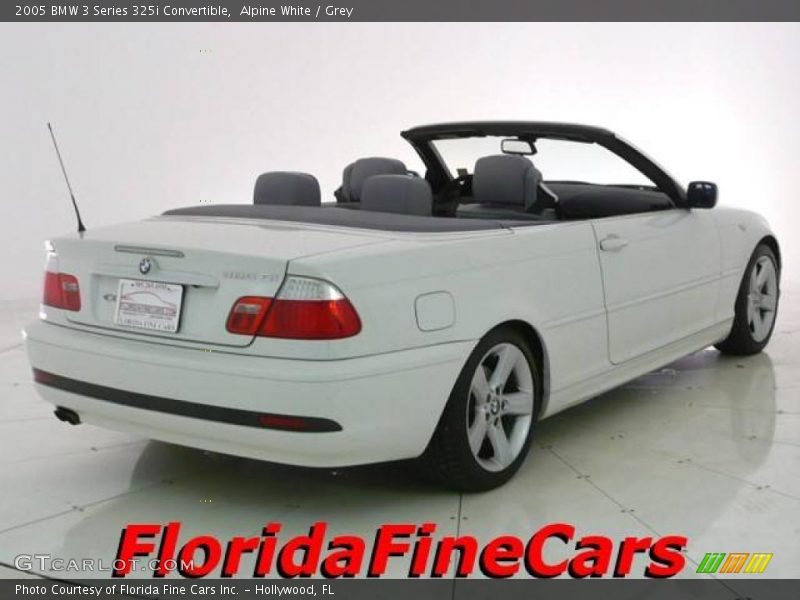 Alpine White / Grey 2005 BMW 3 Series 325i Convertible