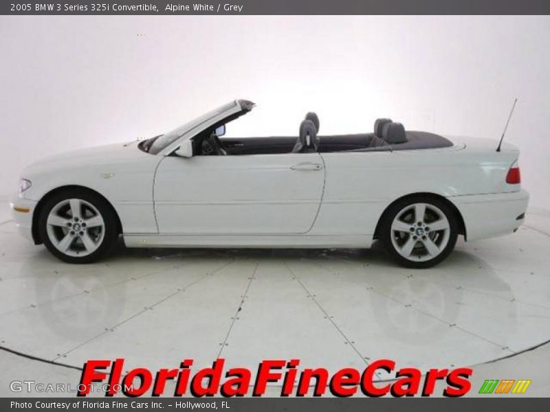 Alpine White / Grey 2005 BMW 3 Series 325i Convertible