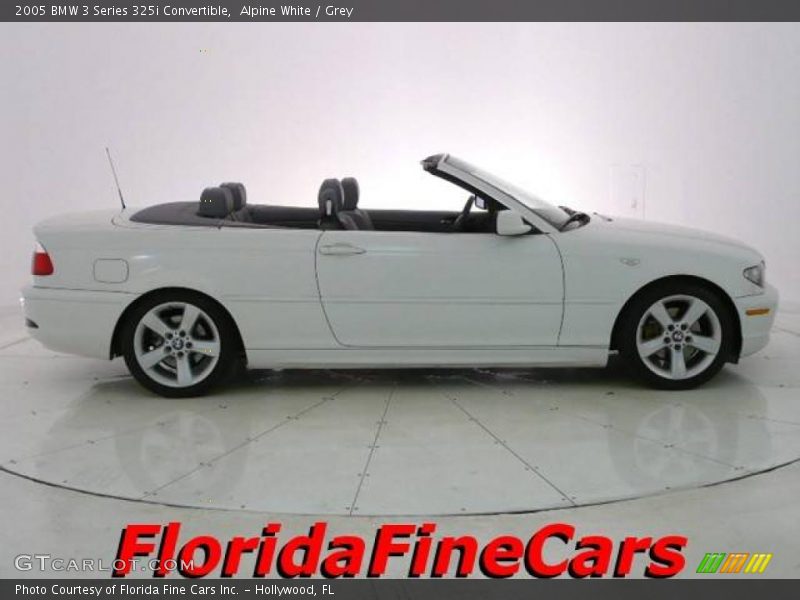 Alpine White / Grey 2005 BMW 3 Series 325i Convertible