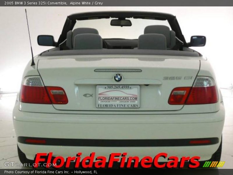 Alpine White / Grey 2005 BMW 3 Series 325i Convertible