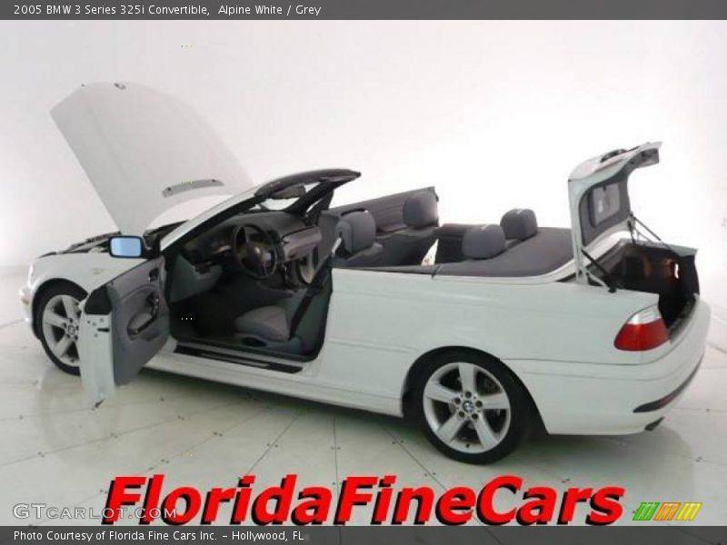 Alpine White / Grey 2005 BMW 3 Series 325i Convertible