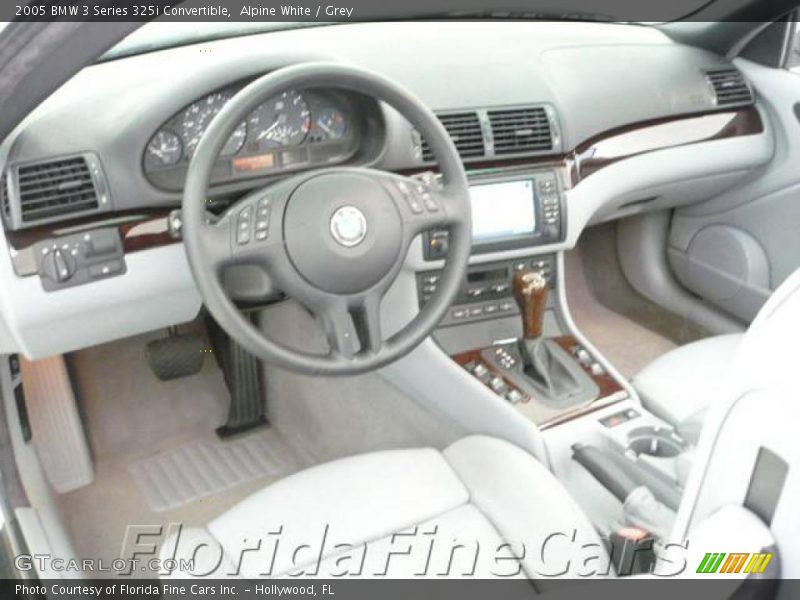 Alpine White / Grey 2005 BMW 3 Series 325i Convertible