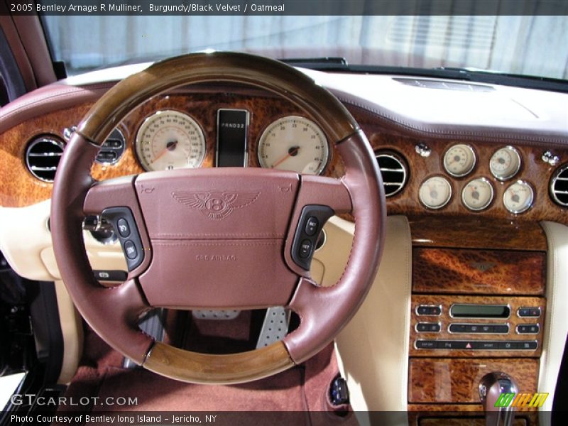 Burgundy/Black Velvet / Oatmeal 2005 Bentley Arnage R Mulliner