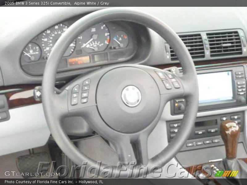 Alpine White / Grey 2005 BMW 3 Series 325i Convertible