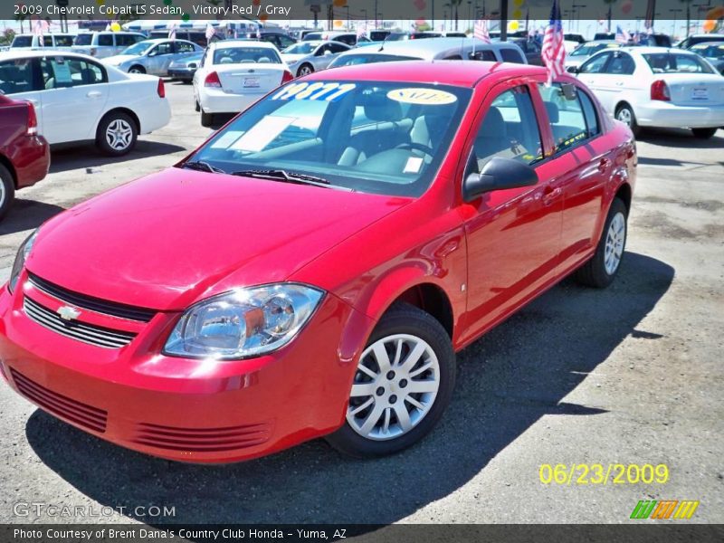 Victory Red / Gray 2009 Chevrolet Cobalt LS Sedan