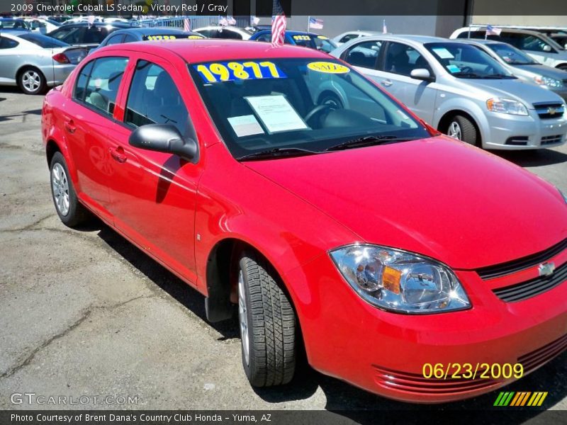 Victory Red / Gray 2009 Chevrolet Cobalt LS Sedan