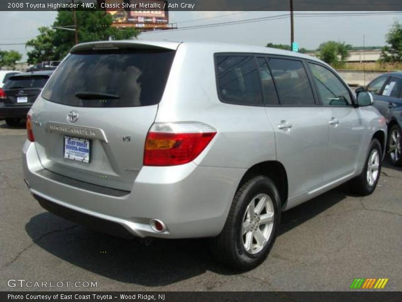 Classic Silver Metallic / Ash Gray 2008 Toyota Highlander 4WD